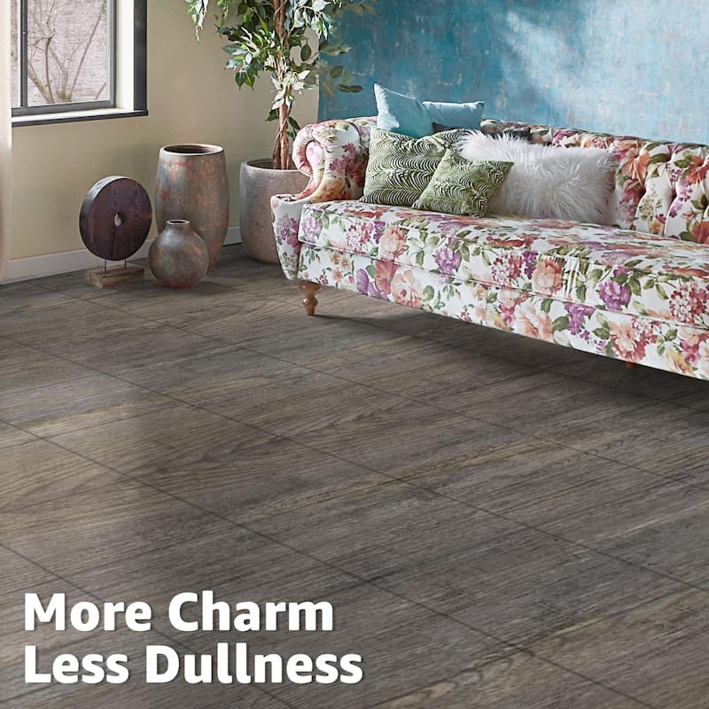 Art3d 12'' X 12'' Wood-Look Peel and Stick Vinyl Floor Tiles,30 pcs,30 sqft