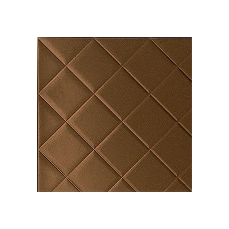 FASÄDE Quilted 4-foot x 8-foot PVC Wall Panel in Oil Rubbed Bronze - Sample