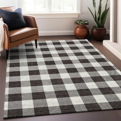 Premium Washable Super Soft Plaid Mayfield Rug