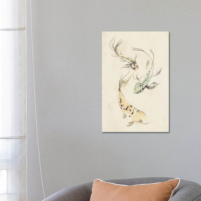 iCanvas "Koi Dance II" by June Erica Vess Canvas Print - 26x18x1.5