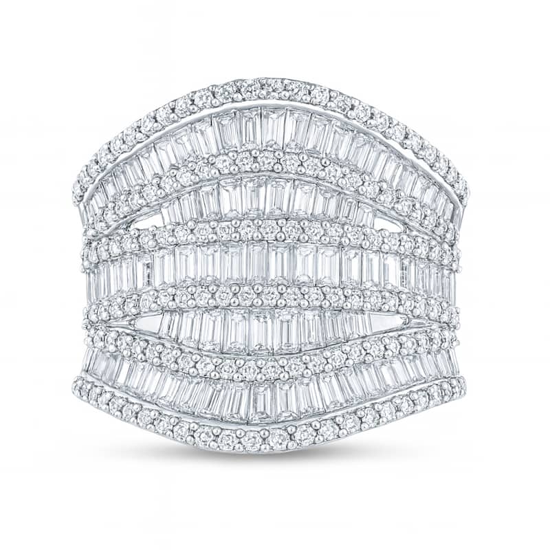 2 Cttw Natural Diamond Ring 14KT White Gold