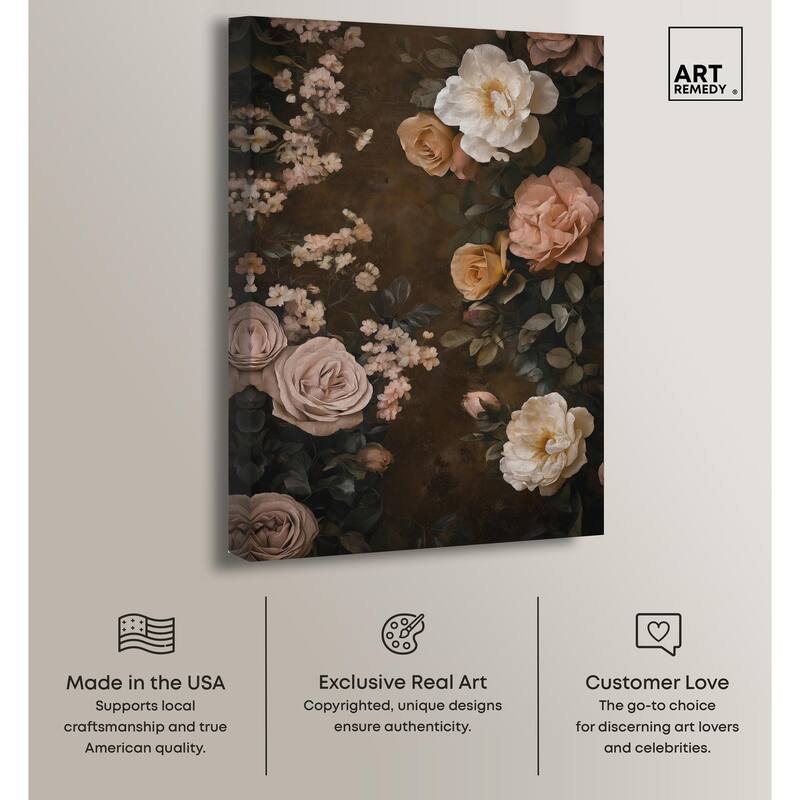 Faded Florals Fable II Canvas by Art Remedy, Gallery Wrapped