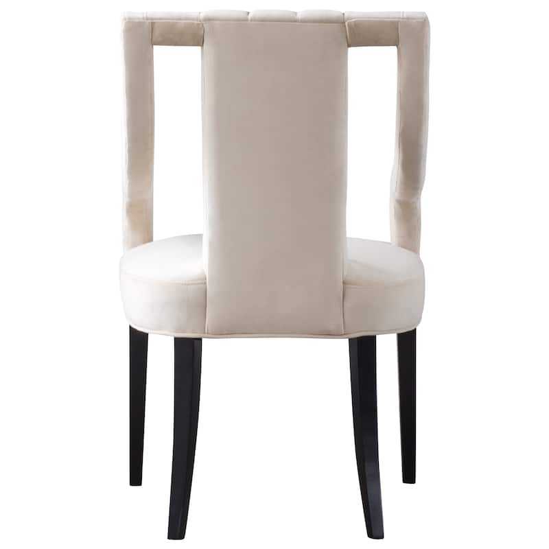 NPD Furniture Viola Velvet Fabric Klismos Chair