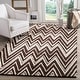 preview thumbnail 4 of 122, SAFAVIEH Handmade Cambridge Tinnie Modern Moroccan Wool Rug 3' x 5' - Brown/Ivory - Rectangle