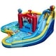 preview thumbnail 1 of 8, Gymax Inflatable Water Park w/Splash Pool Water Cannon Basketball Rim - Multi-Color Multi-Color - Kids