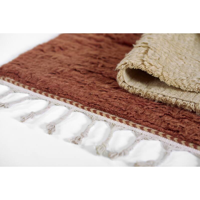 Momeni Neo Morrocan Hand Woven Wool Geometric Shag Rug