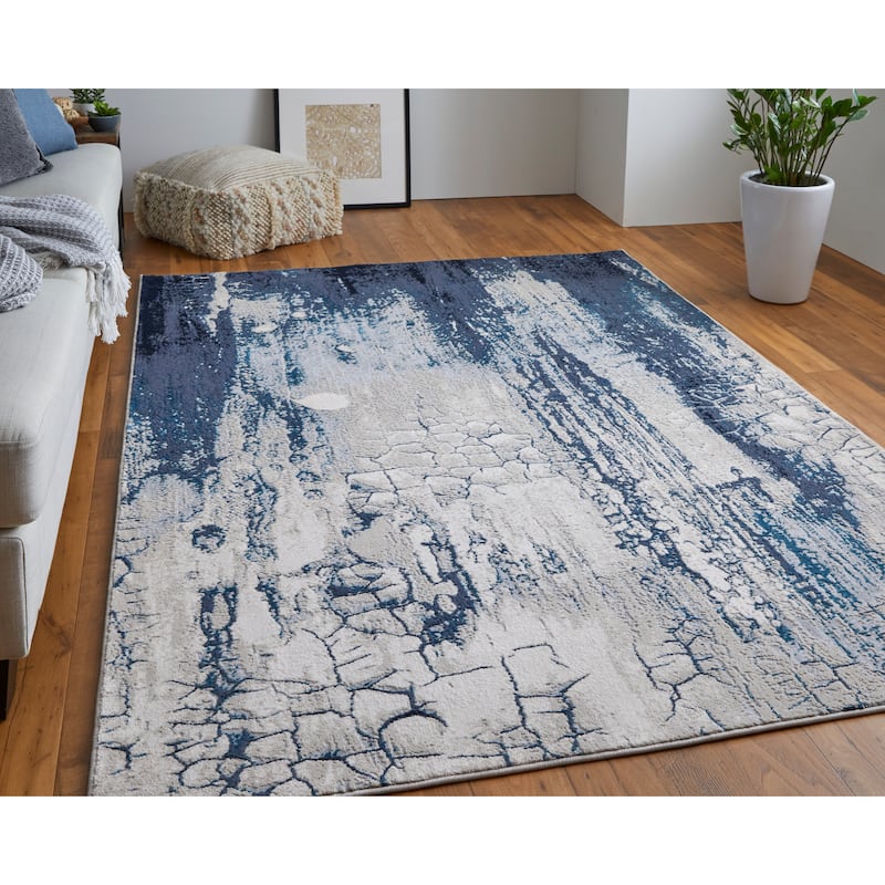 Grand Bazaar Armada Machine Made Abstract Modern Area Rug