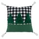 preview thumbnail 2 of 2, Trees Design Plaid Pillow