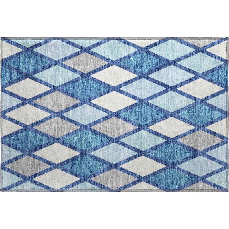 Premium Washable Super Soft Mosaic Diamonds Mayfield Rug
