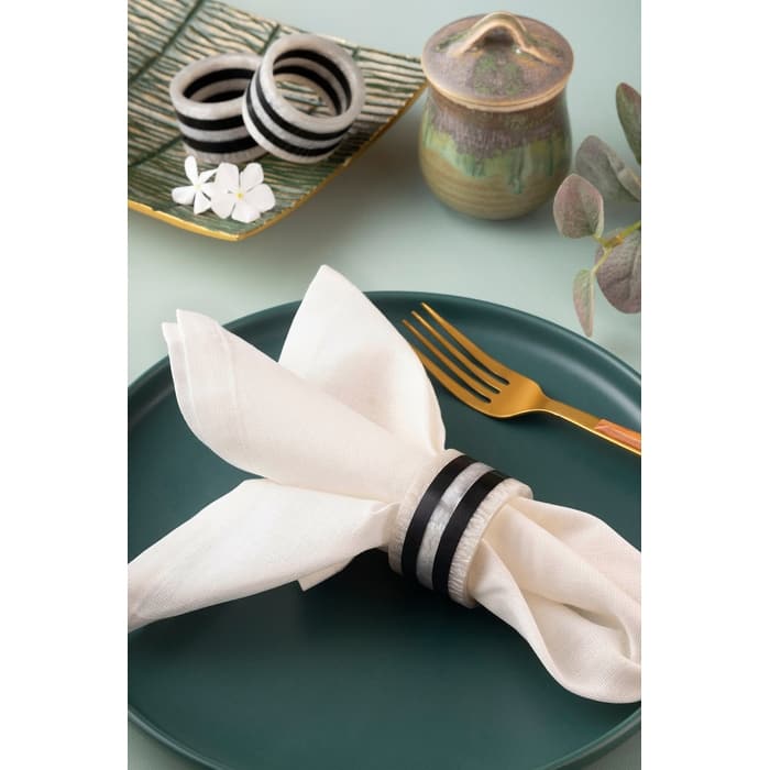 Panama Napkin Rings, Set of 6 - Set of 6