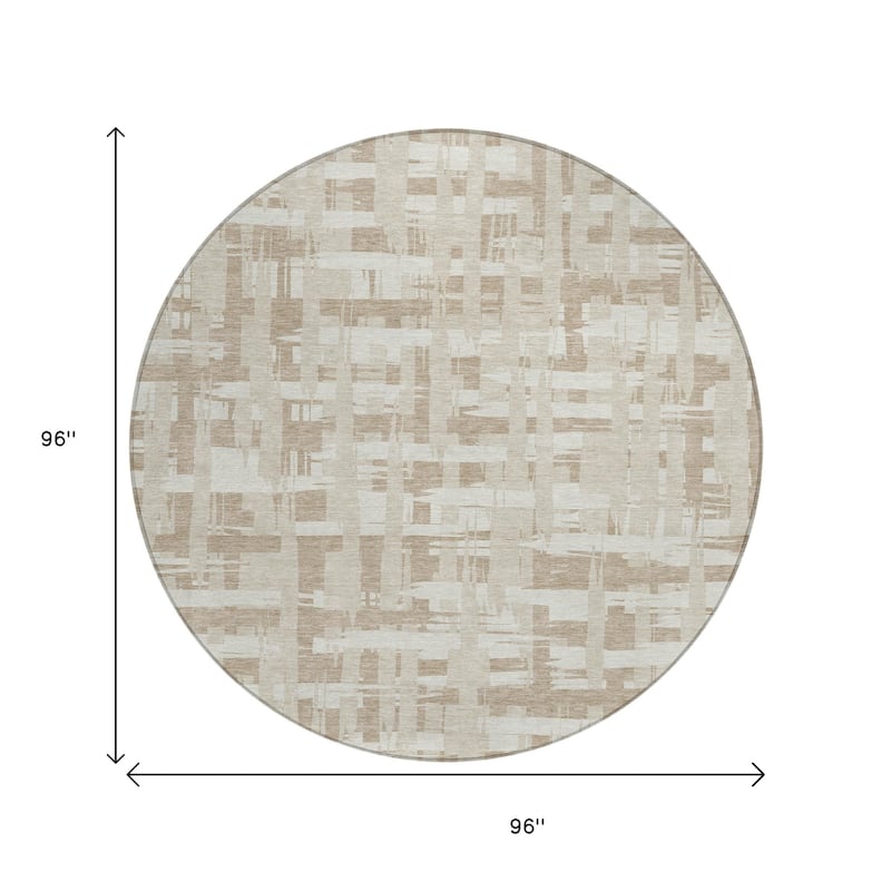 HomeRoots Striped Transitional Rectangle Outdoor Rug