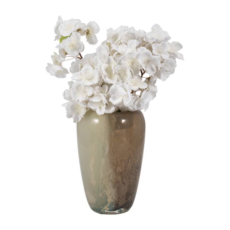 Sagebrook Home Glass Nude Cylinder 2Tone Vase