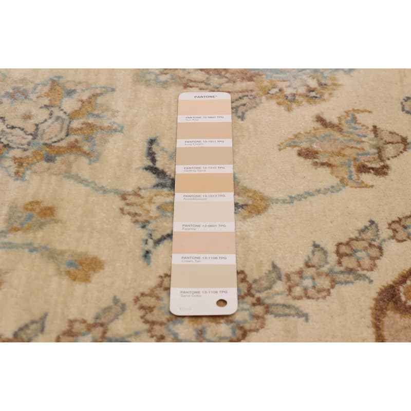 ECARPETGALLERY Hand-knotted Jamshidpour Cream Wool Rug - 6' 7" x 10' 2"