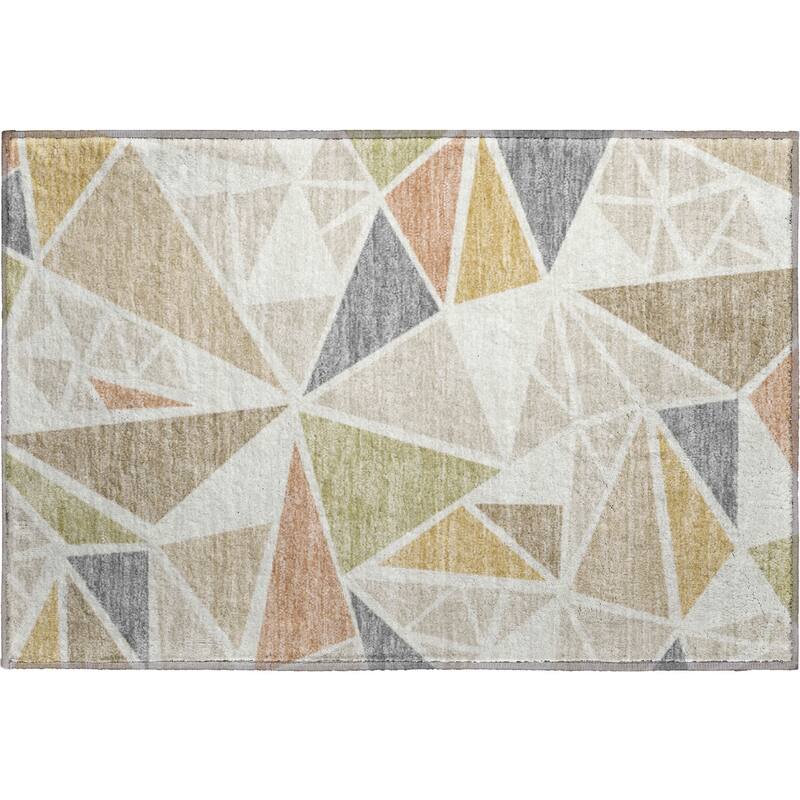 Premium Washable Super Soft Contemporary Mosaic Mayfield Rug