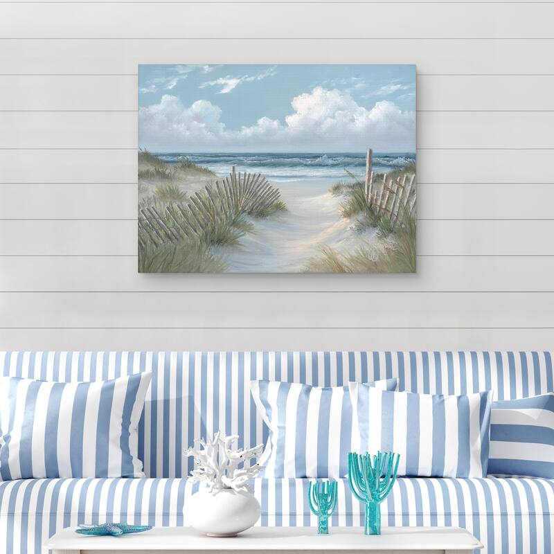 Pathway Through the Dunes by Georgia Janisse Canvas Art Print