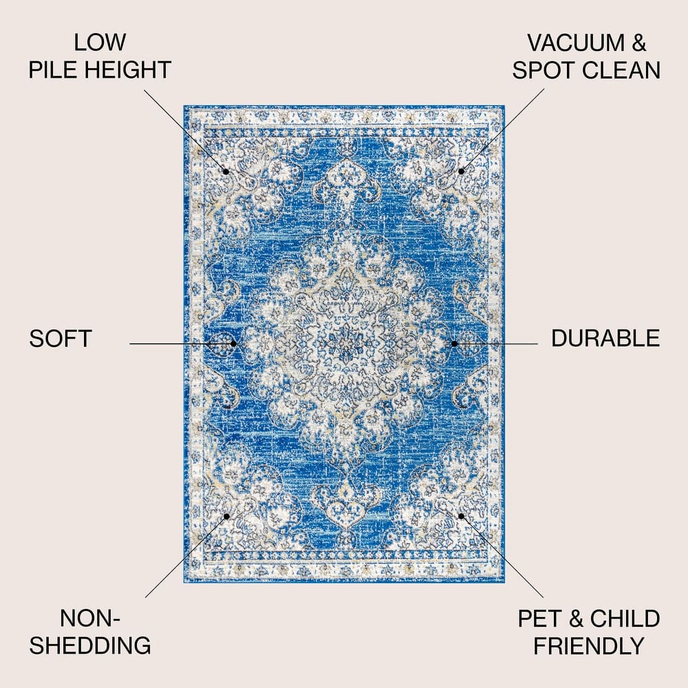 JONATHAN Y Boho FLAIR Medallion Area Rug