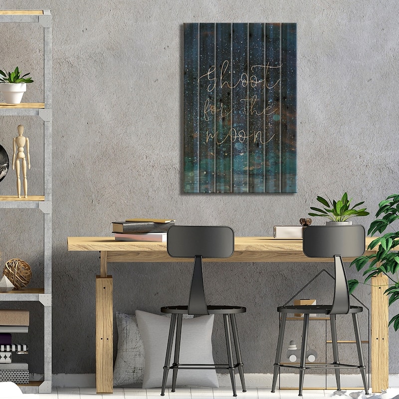 Night Magic II Print On Wood by Alicia Ludwig - Multi-Color