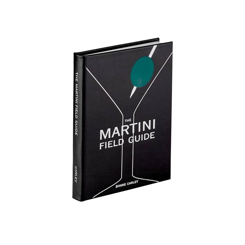 Graphic Image The Martini Field Guide Coffee Table Book, Leather, Black