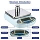 preview thumbnail 3 of 5, Lab Scale 500gx0.01g, High Precision Electronic Analytical Balance Sensitive, - Light Blue