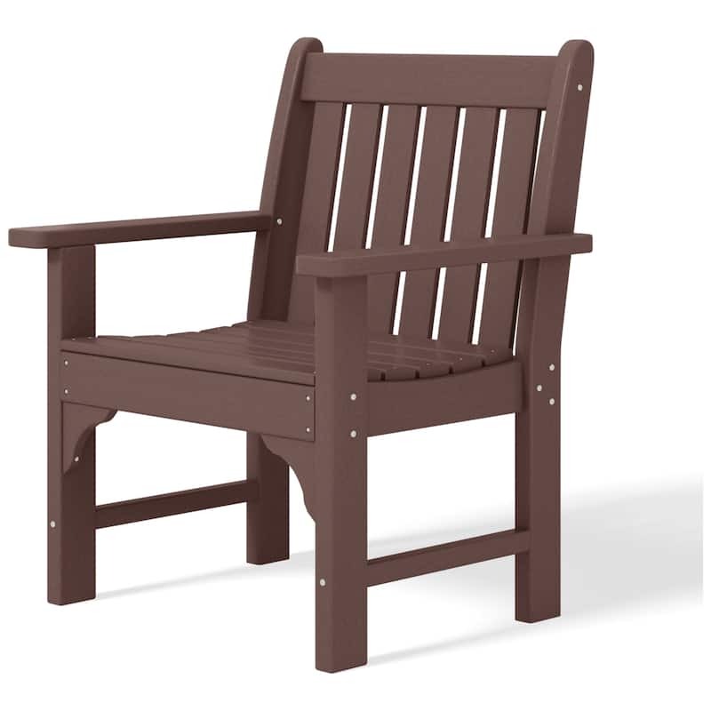 Polytrends Laguna Outdoor Dining Poly Garden Arm Chair (Set of 4)
