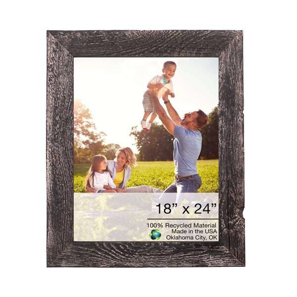 18X24 Rustic Smoky Black Picture Frame With Plexiglass Holder 18X24 Rustic Smoky Black Picture Frame With Plexiglass Holder