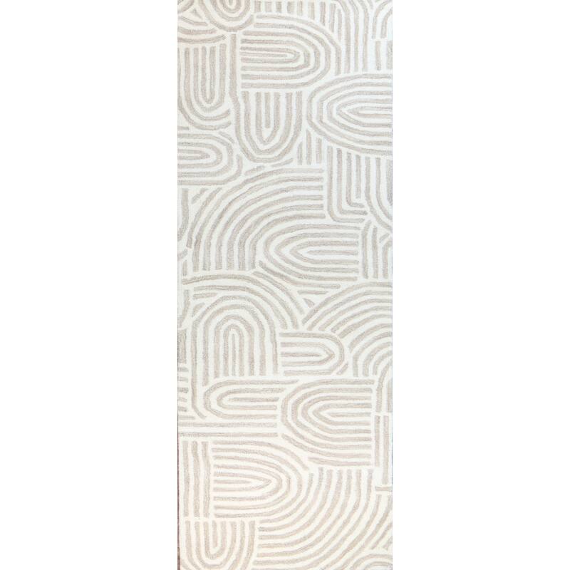 Bashian Trenton Beige Contemporary Area Rug