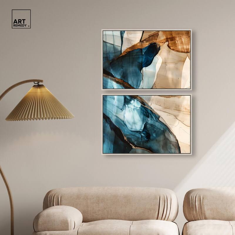Glitch Aesthetic II Canvas Set of 2 by Art Remedy