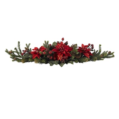 Poinsettia & Berry Centerpiece - 36