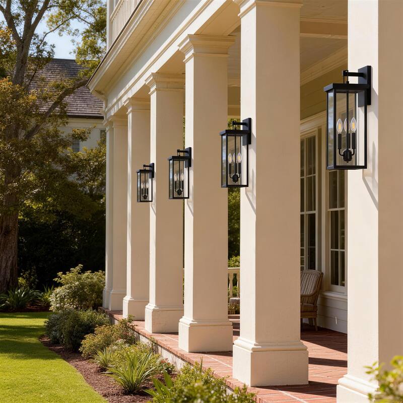 Outdoor Iron Rectangular Wall Light