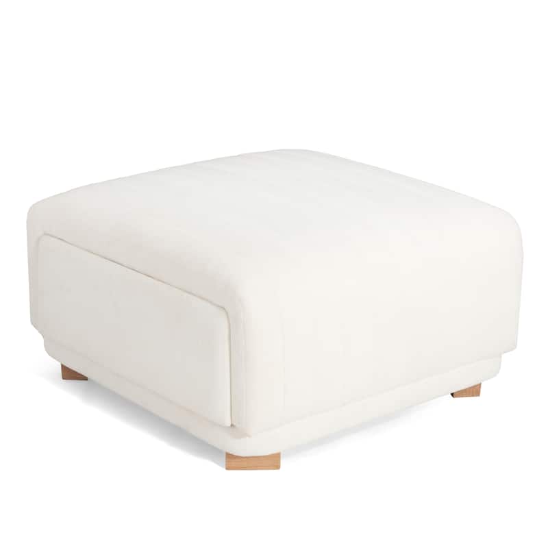 Christopher Knight Home - Zaka Faux Leather Channel Tufted Ottoman