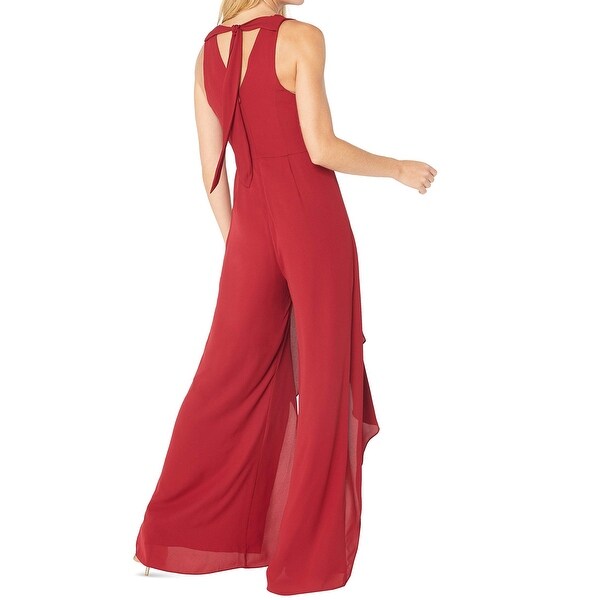 halston heritage gold jumpsuit