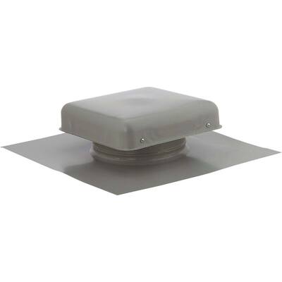 NorWesco 7-3/4" Galvanized Steel Grey Static Roof Mount Attic Vent - 1 Each