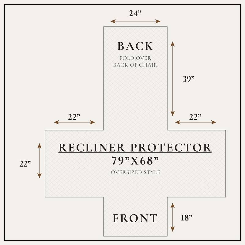 Velvet Recliner Cover Pet Furniture Protector