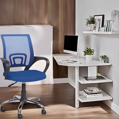 Ergonomic Home Office Desk Chair with Adjustable Lumbar Support