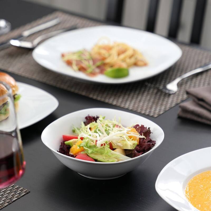 MALACASA Elisa Basic Porcelain Dinnerware Set (Service for 6)