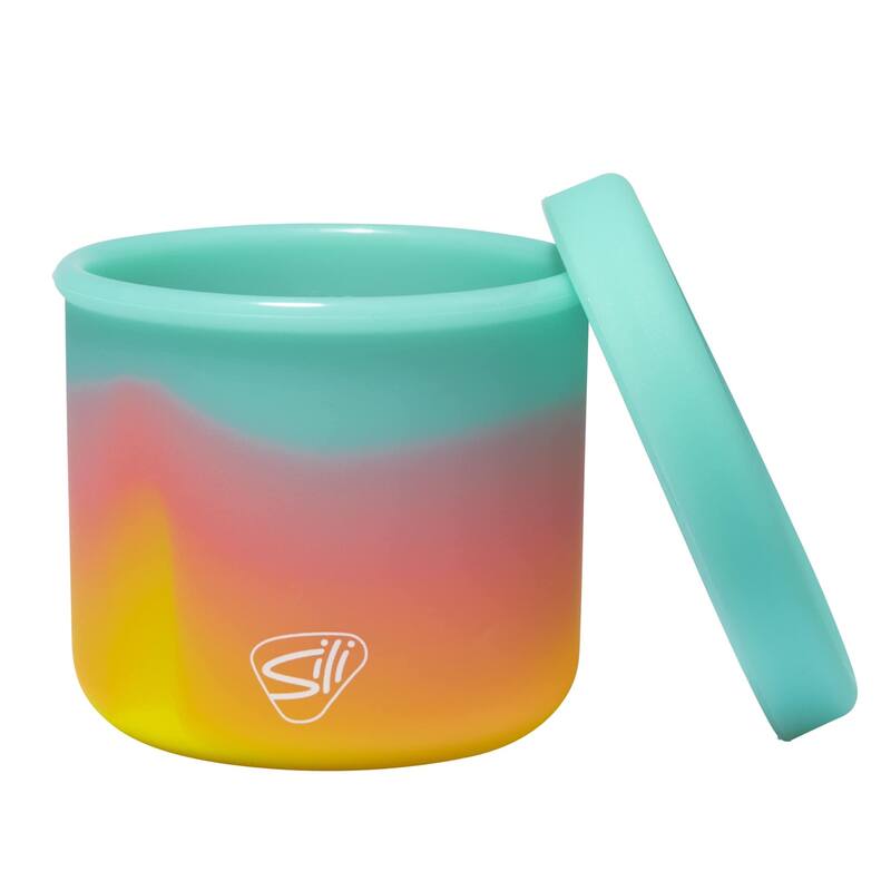 Silipint Silicone 10oz Lidded Bowls 2 Pack Aurora Unbreakable