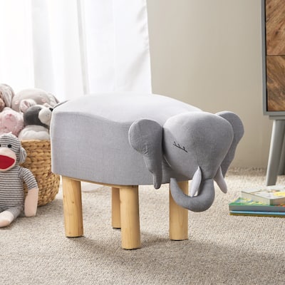 Goshen Contemporary Kids Elephant Ottoman by Christopher Knight Home