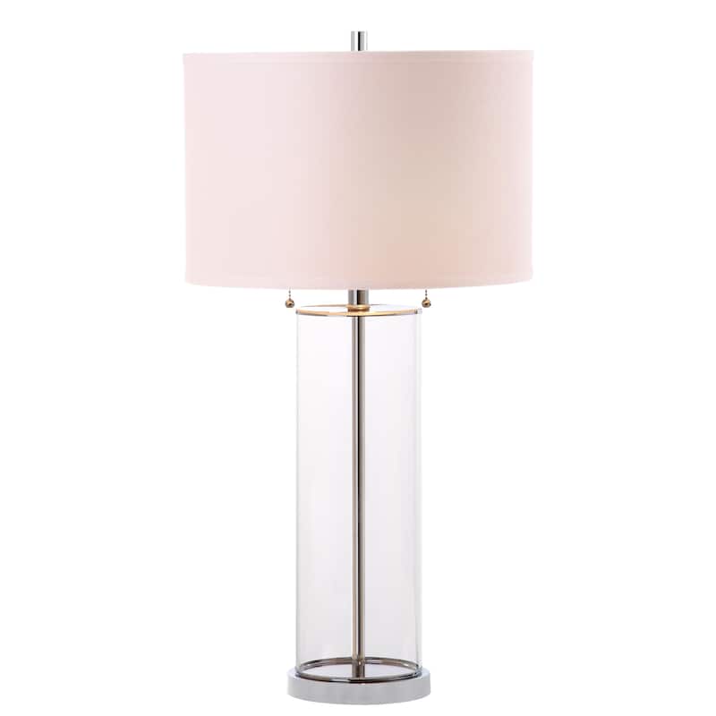SAFAVIEH Lighting Latosha 31-inch Clear/ Off-White Table Lamp (Set of 2) - 16" x 16" x 31"