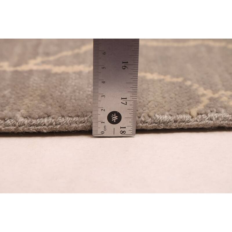 ECARPETGALLERY Hand-knotted Mystique Grey Wool Rug - 2'6 x 8'0