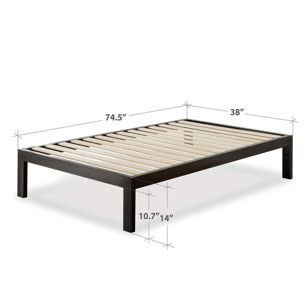 Priage by ZINUS Black Metal Platform Bed Frame