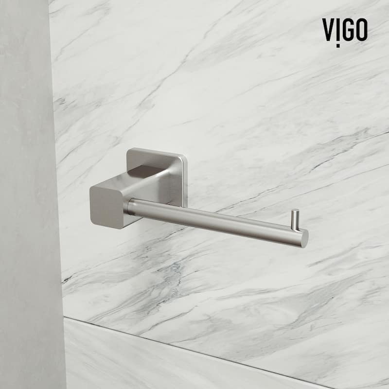 VIGO Meridian 3-Piece Bathroom Hardware Accessory Set with 24 in. Towel Bar, Toilet Paper Holder, Hand Towel Holder