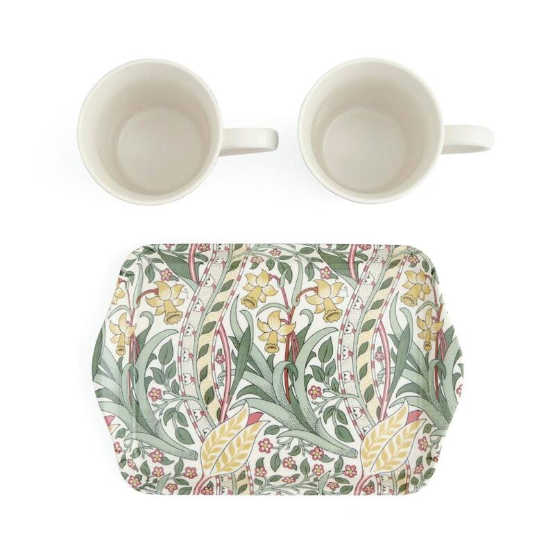 Portmeirion Morris & Co Mug & Tray Set