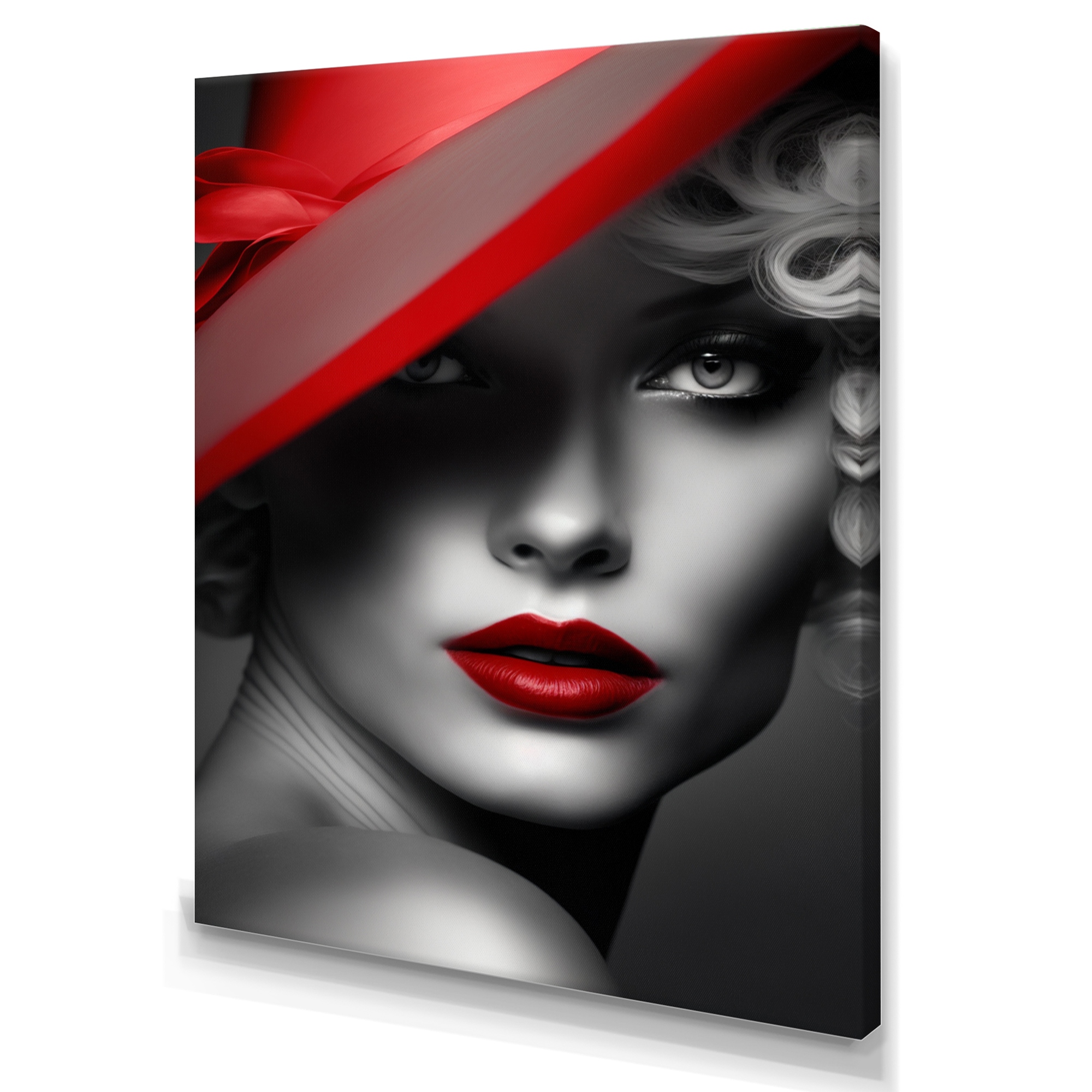 Designart Vintage Elegant Headdress Iii Woman Sensual Wall Art Prints Bed Bath And Beyond 2153