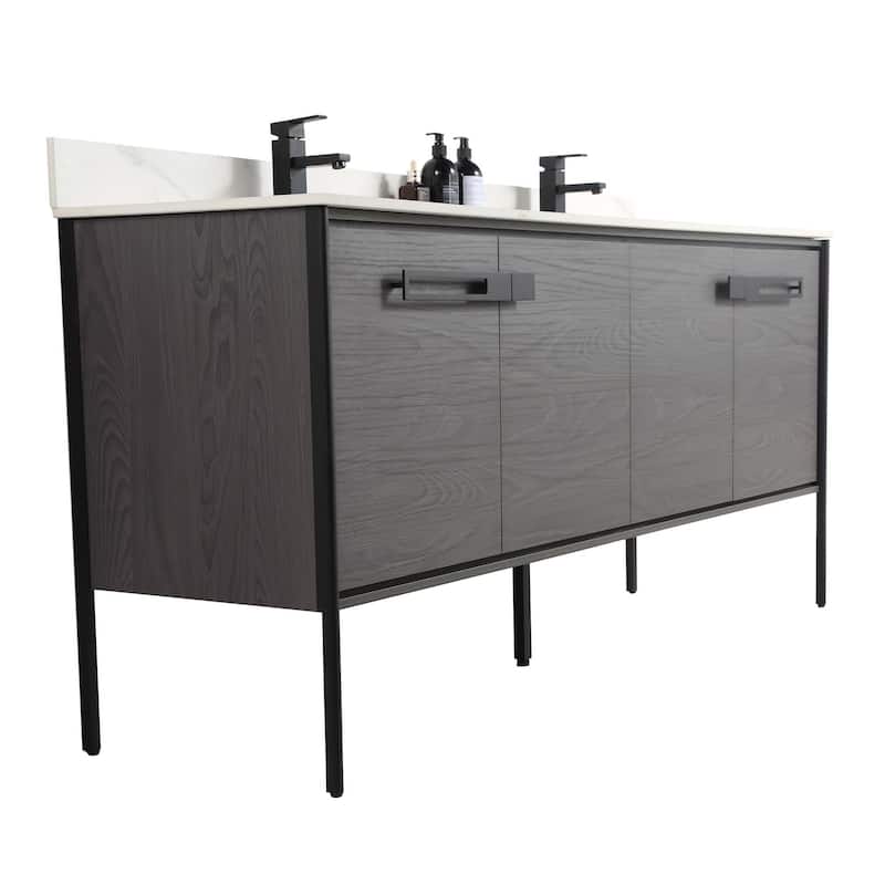 Fine Fixtures Oakville Bathroom Vanity with White Ceramic Sink