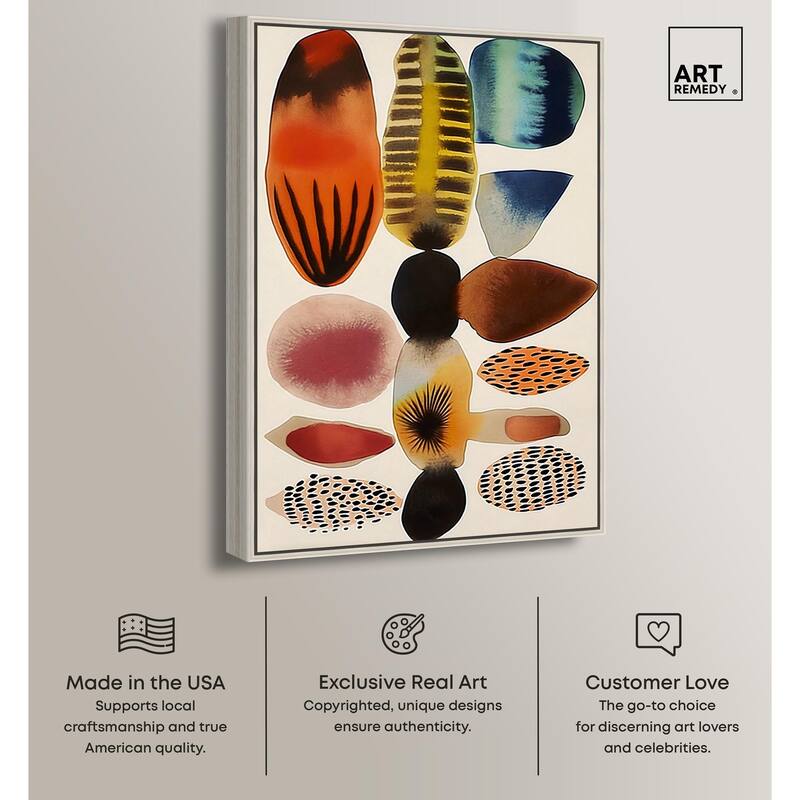 Assembled Pieces I Canvas by Art Remedy