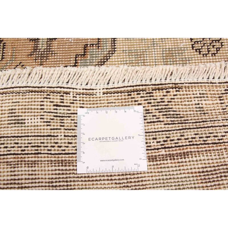 ECARPETGALLERY Hand-knotted Antalya Vintage Brown Wool Rug - 9'4 x 12'5