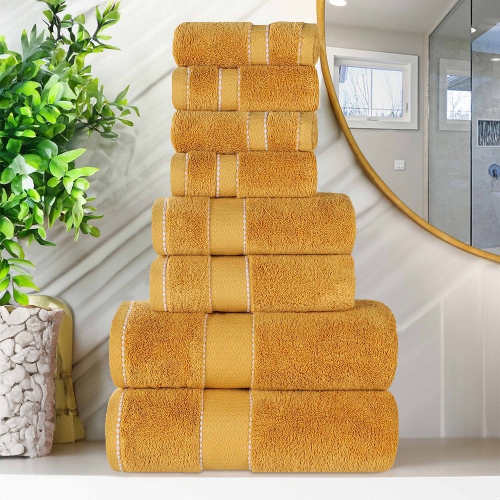 Superior Niles Cotton Ultra-Plush Absorbent 8 Piece Towel Set