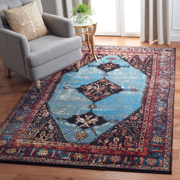 SAFAVIEH Vintage Distressed Boho Hamadan Akife Oriental Rug. Opens flyout.