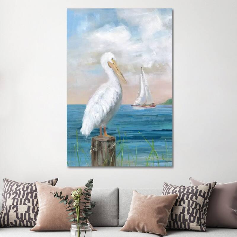 iCanvas "Pelican View I" by Sally Swatland Canvas Print