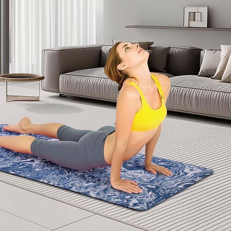 72x24" Extra Thick TPE Yoga Mat,Non-Slip Professional for Pilates Home